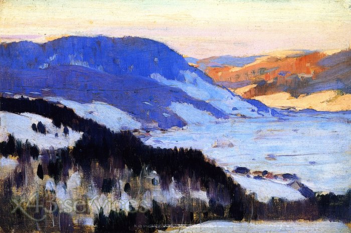 Clarence Gagnon - Blick auf das Tal des Gouffre Charlevoix - Overlooking the Valley of the Gouffre Charlevoix